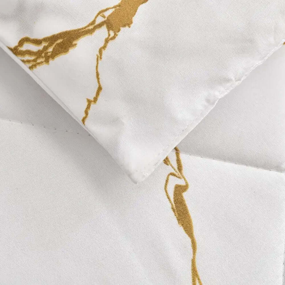 Marble White Duvet Cover Set