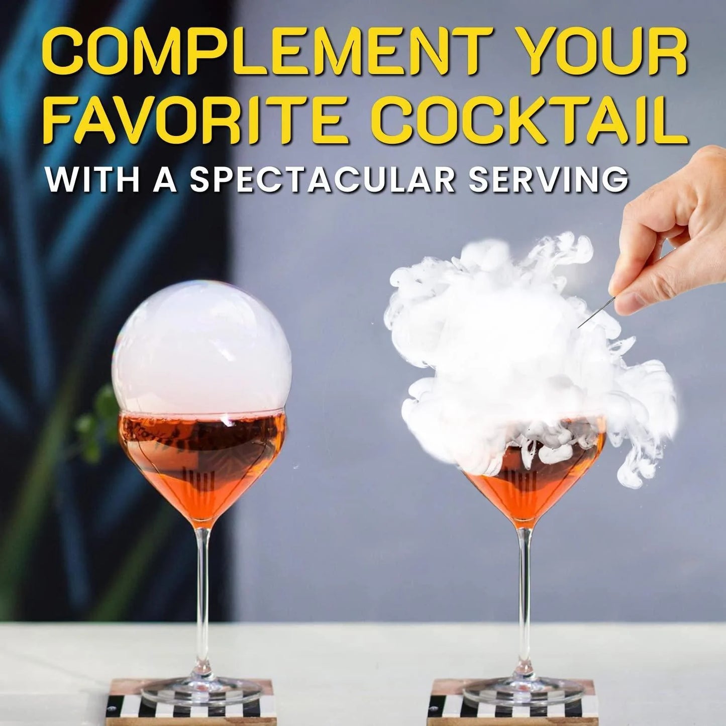 Smoking Gun Edible Nontoxic Bubble Mixture for Cocktail 2X8Oz Smoker Machine