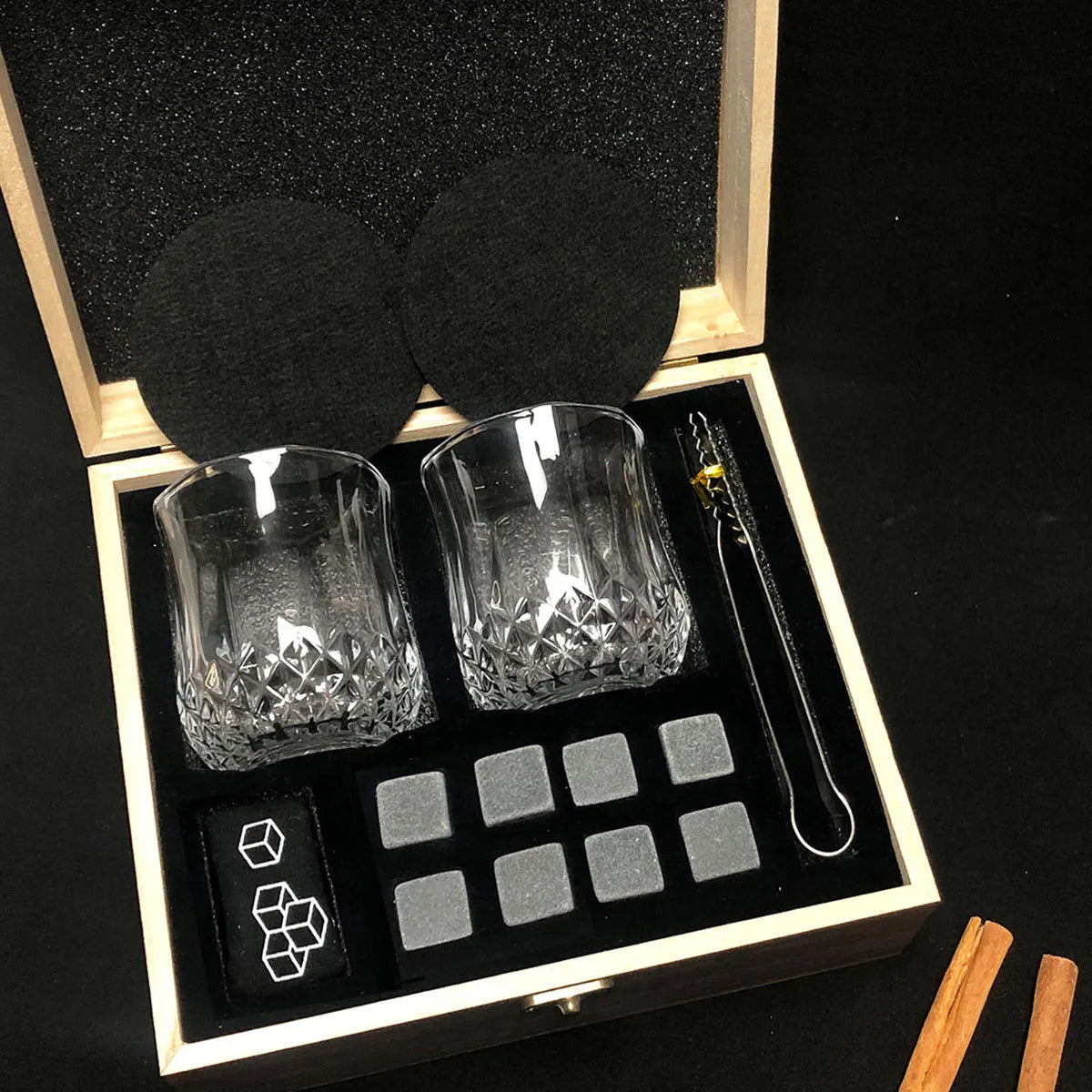 Fathers Day Gifts for Dad,Whiskey Ice Stone Box Present for Dad Papa Grandpa Step Dad Husband,Dad Gifts for Birthday Anniversary