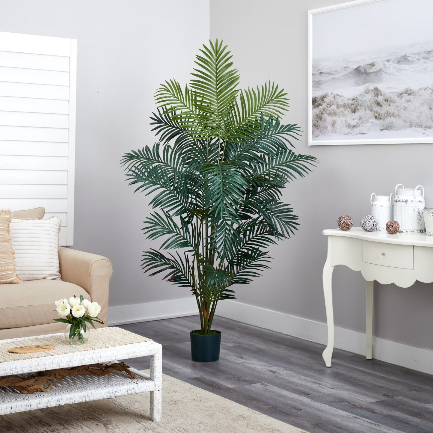 7 Ft. Paradise Palm Artificial Trees, Green