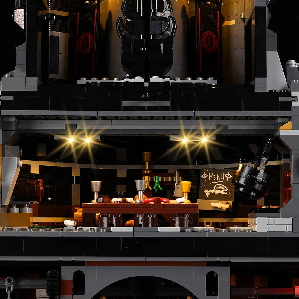 Suitable for Lego 10333 Lord of the Rings Baladu Black Tower Led Building Blocks Toy Lighting Fixtures Sets