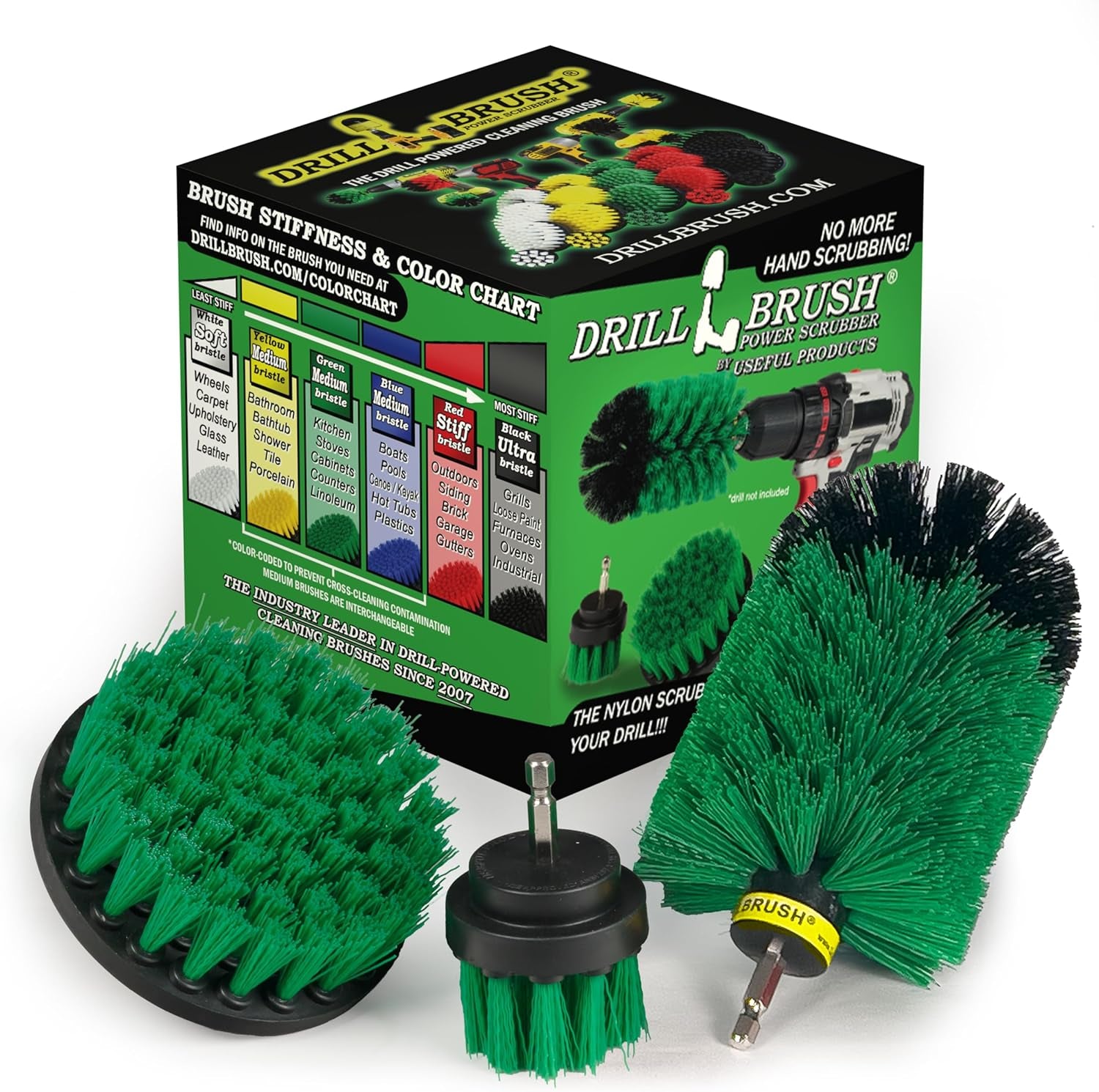 -  Oven Cleaner Brush Set - Kitchen Cleaning Brush Drill Brush Set - Kitchen Accessories - Drill Brush Attachment Countertop Scrubber Brush Set