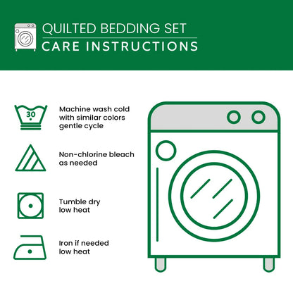 Purrs and Patches 3-Piece Quilted Bedding Set NCU0DK1617