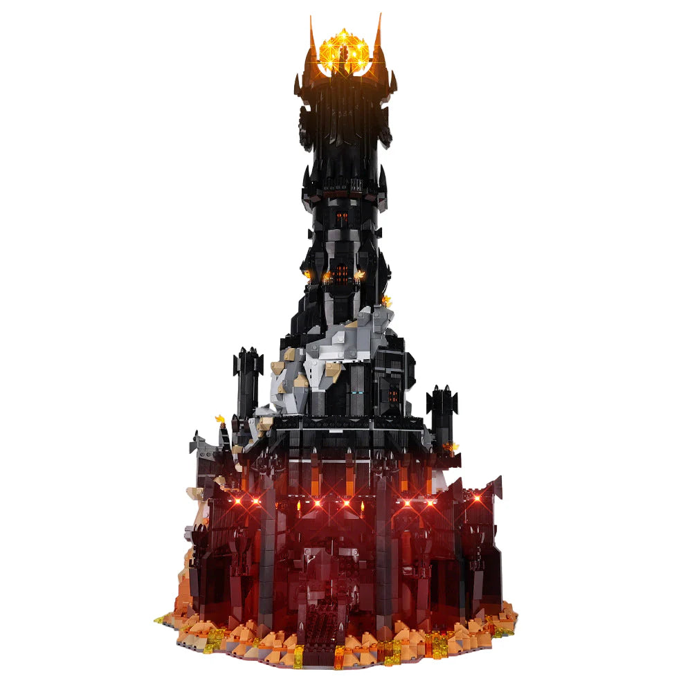 Suitable for Lego 10333 Lord of the Rings Baladu Black Tower Led Building Blocks Toy Lighting Fixtures Sets