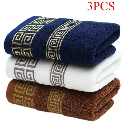 100% Cotton High Quality Face Bath Towels Bathroom Soft Feel Highly Absorbent Shower Hotel Towel Gift Towels 34X74Cm