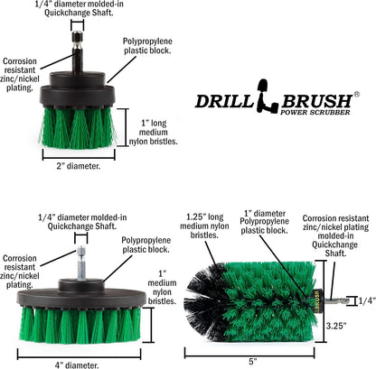 -  Oven Cleaner Brush Set - Kitchen Cleaning Brush Drill Brush Set - Kitchen Accessories - Drill Brush Attachment Countertop Scrubber Brush Set