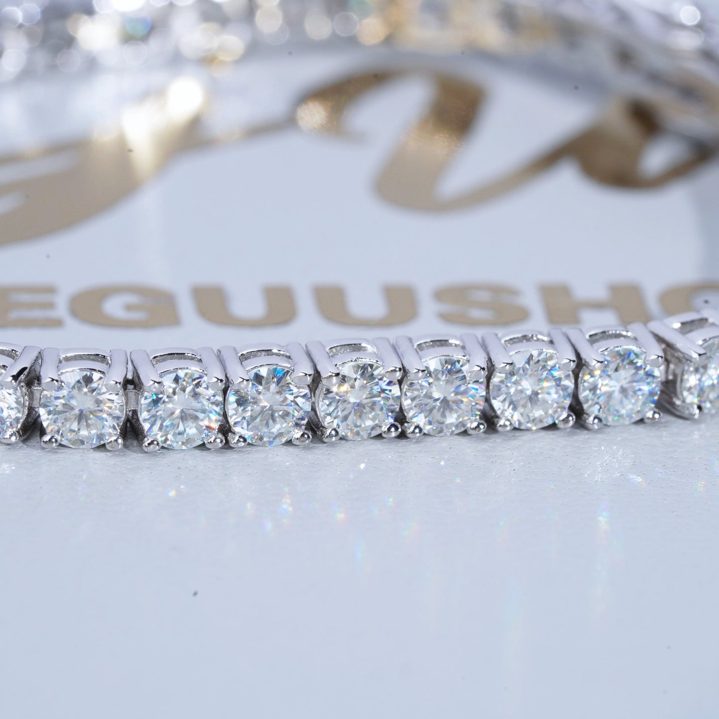 5MM 925S & VVS Moissanite Tennis Chain White Gold