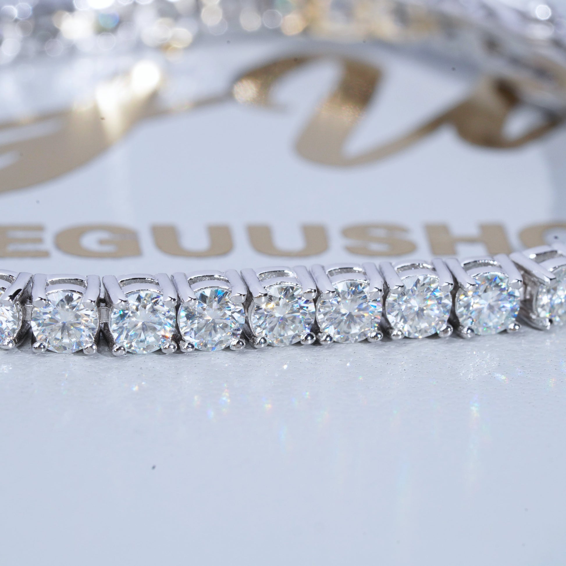 5MM 925S & VVS Moissanite Tennis Chain White Gold