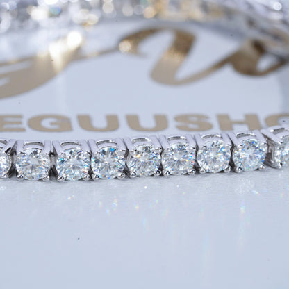 5MM 925S & VVS Moissanite Tennis Chain White Gold