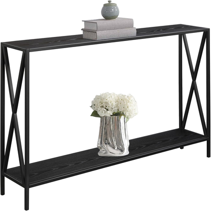 Tucson Console Table 47.25" | Modern Sofa & Entryway Hall Table in Black