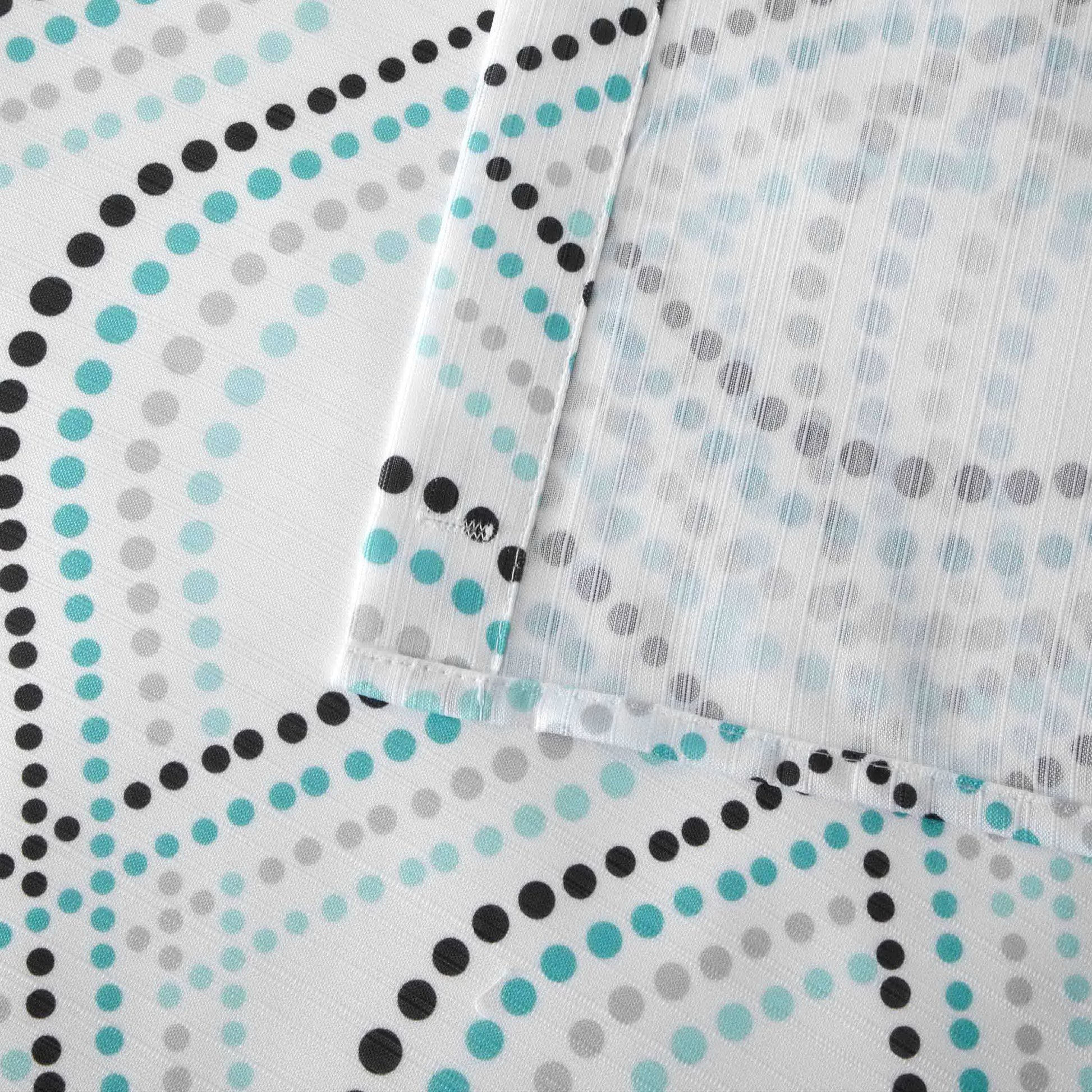 14-Piece Blue Dot Shower Curtain Set – 72" X 72" Fabric Curtain, PEVA Liner & Rust-Resistant Hooks, Easy-Clean Bathroom Upgrade