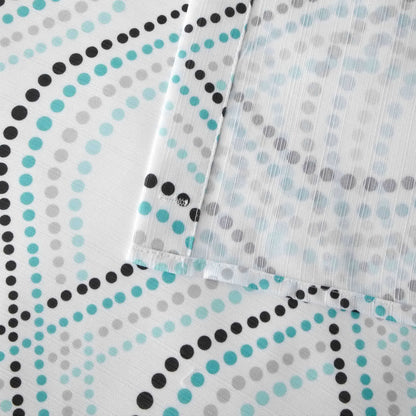 14-Piece Blue Dot Shower Curtain Set – 72" X 72" Fabric Curtain, PEVA Liner & Rust-Resistant Hooks, Easy-Clean Bathroom Upgrade