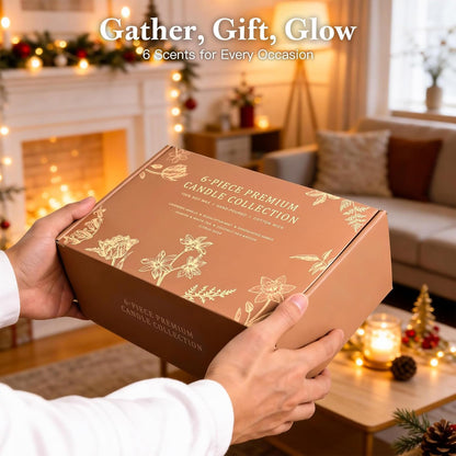 Scented Candles for Home, 6-Pack Soy Candle Gift Set, up to 300 Hours