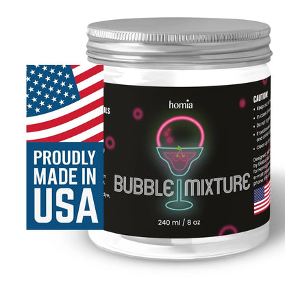 Bubble Mixture for Smoking Gun Cocktail Edible Nontoxic 8Oz Wood Smoke Infuser